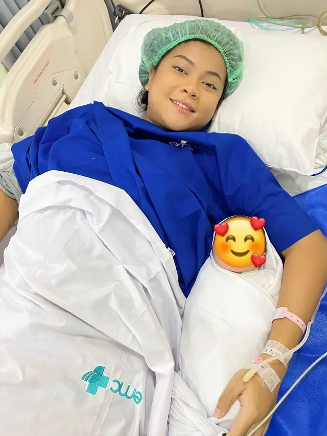 Momen Perjuangan Hanum Mega Melahirkan Anak Kedua