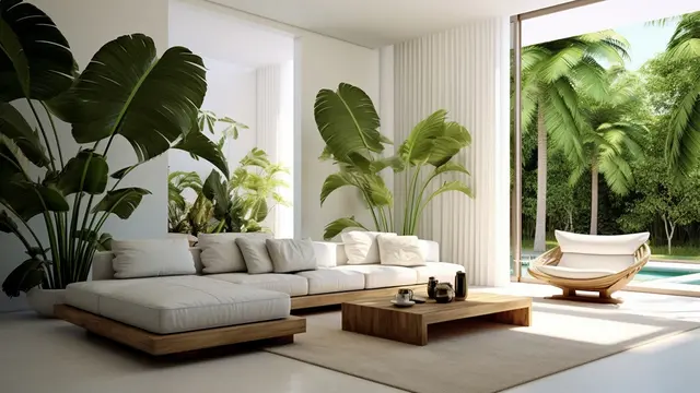 desain rumah modern tropis (ilustrasi by Freepik)