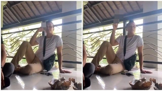 6 Potret Nicholas Saputra ketika Nongkrong, Video Duduk Ngemper Sambil Merokok Viral