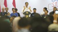 Presiden Joko Widodo (Jokowi) memberikan sambutan saat membuka Digital Startup Connect 2018 di Balai Kartini, Jakarta, Jumat (7/12). Digital Startup Connect 2018 merupakan acara yang membahas ekosistem startup di Indonesia. (Liputan6.com/Angga Yuniar)