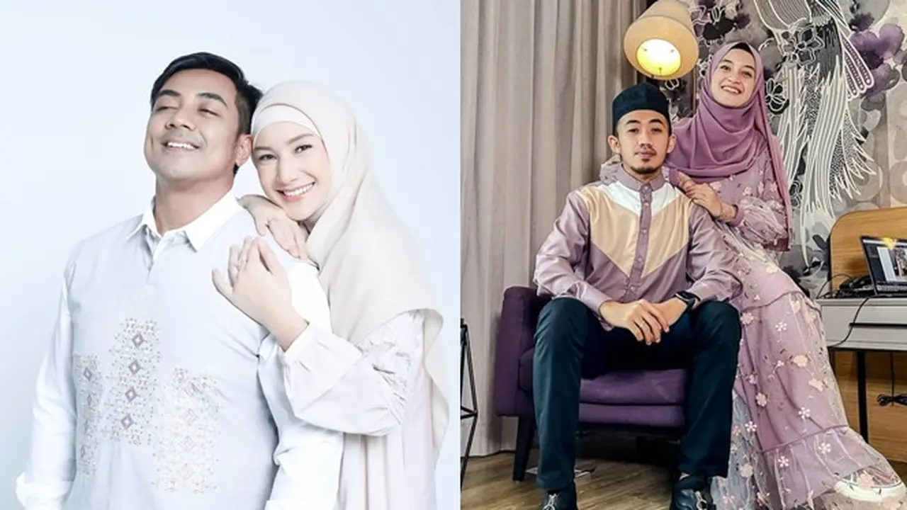 6 Momen Kompak Ustaz Kondang Tanah Air Bersama Istri, Pakai Baju Senada