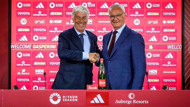 Gian Piero Gasperini dan Claudio Ranieri
