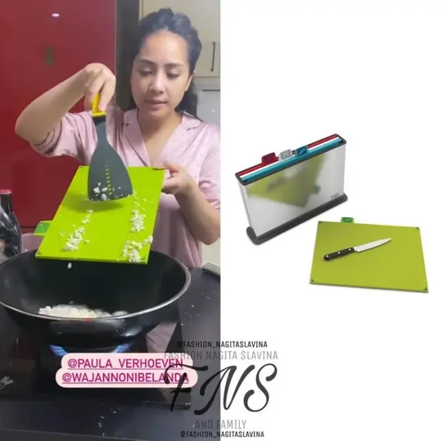 Unggah Foto Memasak, Talenan Mahal Nagita Slavina Bikin Salah Fokus