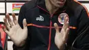 Pemain baru Persija, Alexandre Luiz Reame atau Xandao saat memberi keterangan di Kantor Persija, Jakarta, Jumat (30/8/2019). Pesepakbola berkewarganegaraan Brasil ini bermain di posisi belakang, rencananya Xandao akan menggantikan posisi Stefan Paulle. (Liputan6.com/Helmi Fithriansyah)