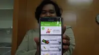 Aplikasi OkeSayur memudahkan orang berbelanja di pasar tradisional tanpa membuang-buang waktu. (Liputan6.com/ Switzy Sabandar)