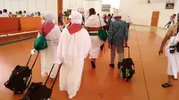 Para jemaah haji pun bersiap meninggalkan Kota Suci untuk bertolak ke Tanah Air pada 17 September 2016. (Liputan6.com/Muhammad Ali)