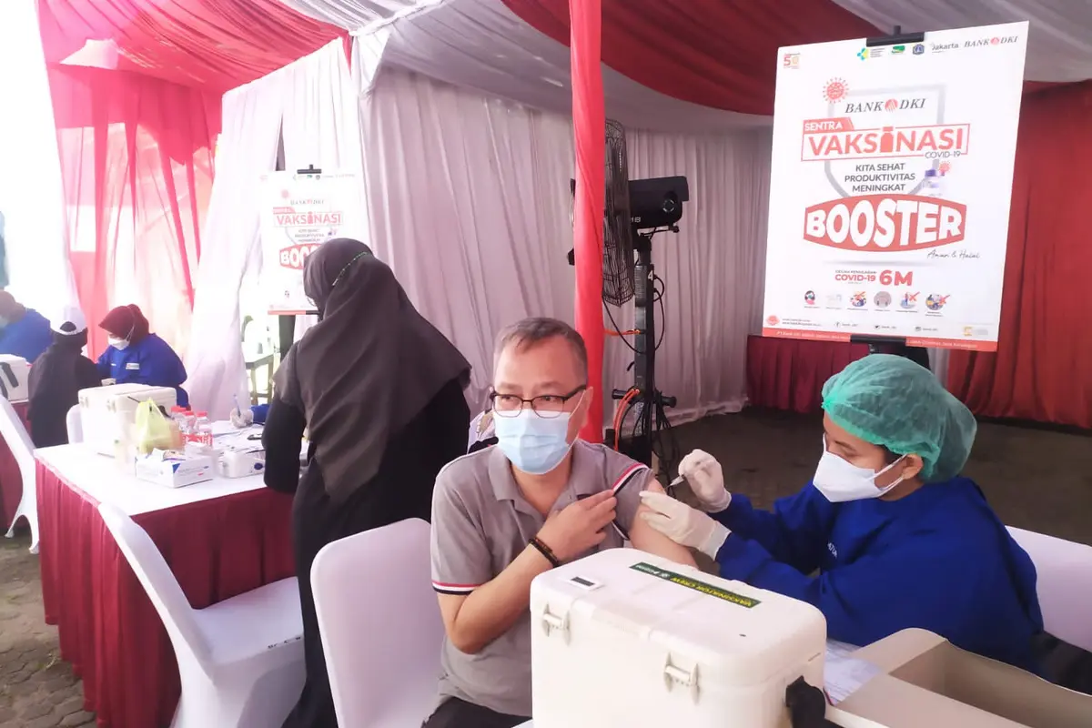 Bank DKI Gelar Sentra Vaksinasi Booster Dukung pencegahan dan penanganan Covid-19 di Jakarta