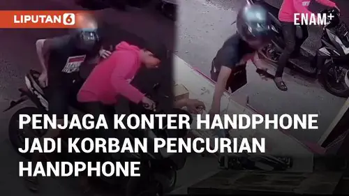 VIDEO: Viral Penjaga Konter Handphone Jadi Korban Pencurian Handphone