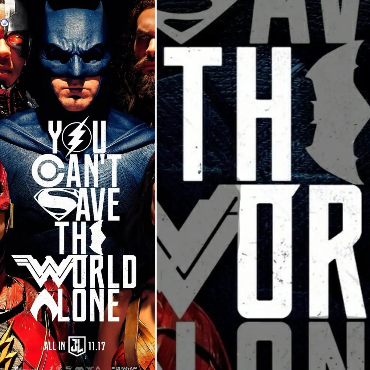 Poster Justice League yang membuat sutradara Thor kebingungan. (Twitter - @TaikaWaititi)