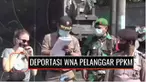 Sanksi deportasi diberikan pada warga negara asing yang melanggar PPKM Darurat di Jawa-Bali. Hal ini disampaikan langsung Kepala Kantor Wilayah Kementerian Hukum dan HAM Bali.