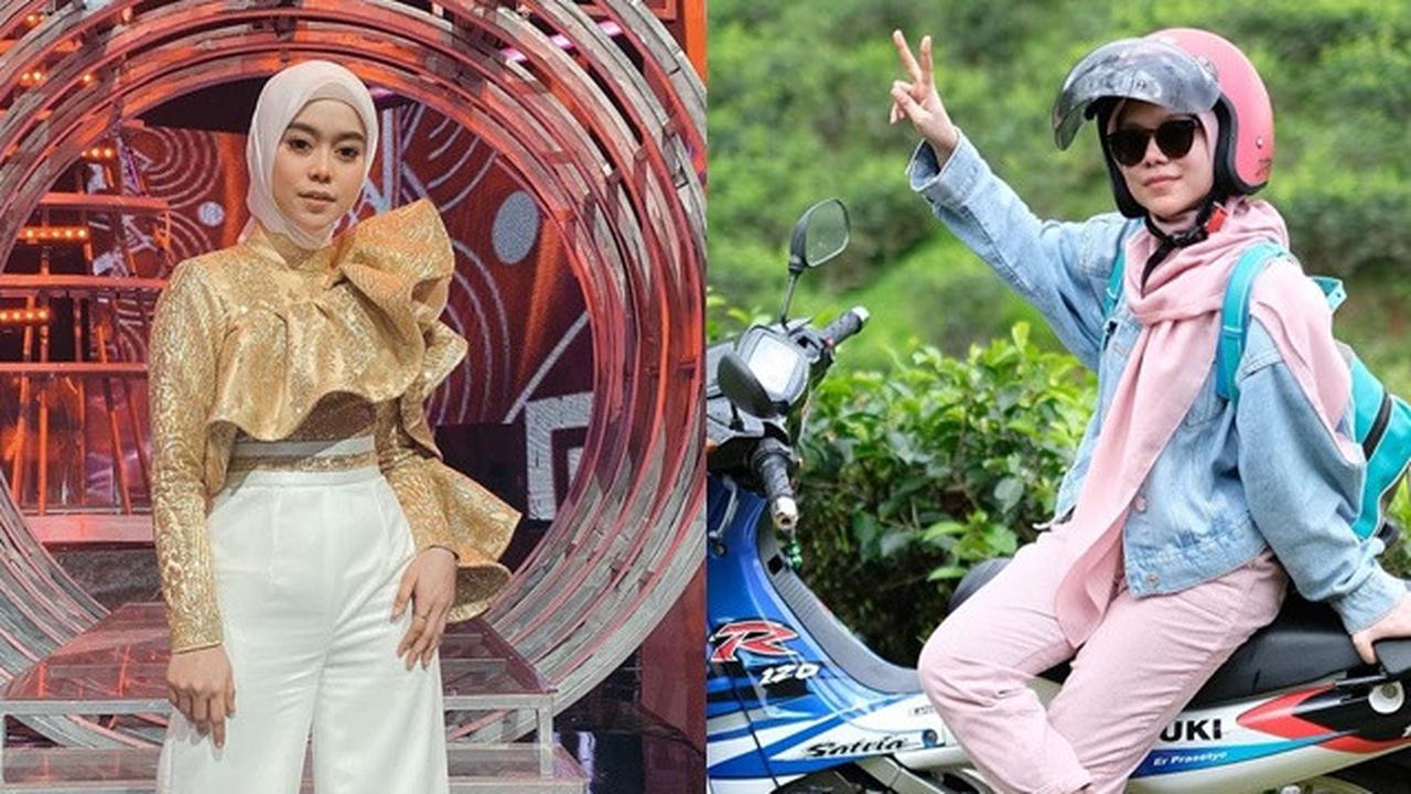 6 Momen Lesty Kejora Pulang Kampung Naik Motor, Gayanya Curi Perhatian