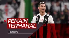 Berita video 10 pemain termahal dari Portugal, salah satunya bintang Juventus, Cristiano Ronaldo.