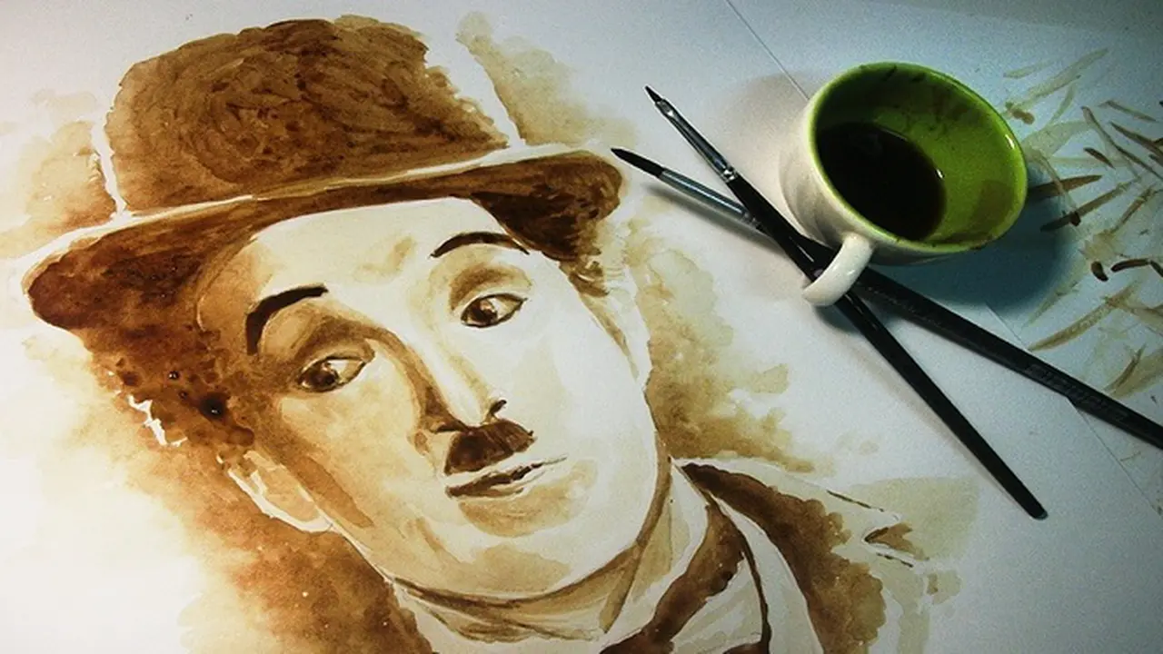 Karya Seni dari Kopi Kental
