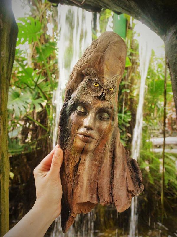 Potret Unik Patung yang Terbuat dari Kayu Apung. (Sumber: brainberries)