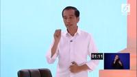 Calon Presiden nomor urut 01 Jokowi dalam debat kedua capres 2019. (Liputan6.com)