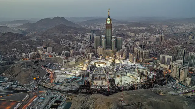 FOTO: Melihat Kemegahan Masjidil Haram dari Udara