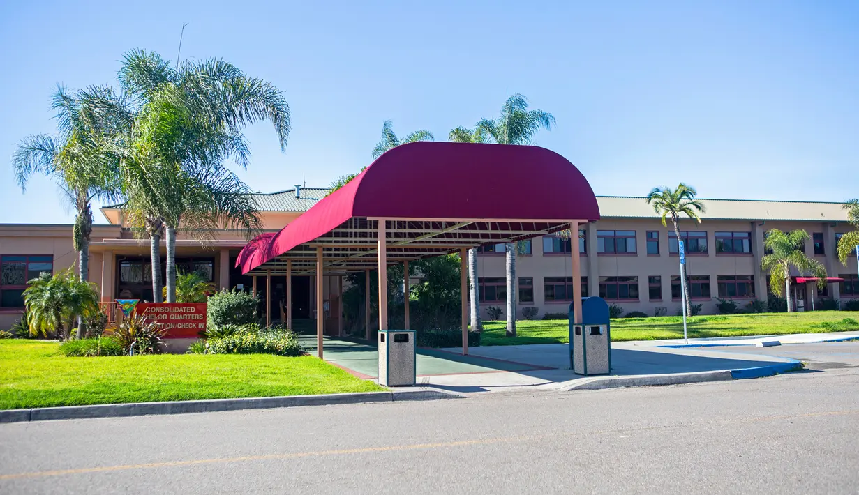 Fasilitas di Pangkalan Udara Marinir AS Miramar di California sebagai salah satu tempat karantina virus corona, 2 Februari 2020. Ratusan warga Amerika yang kembali dari China akan dikarantina selama 14 hari untuk dilakukan observasi (Lance Cpl. Krysten Houk/U.S. Marine Corps via AP)