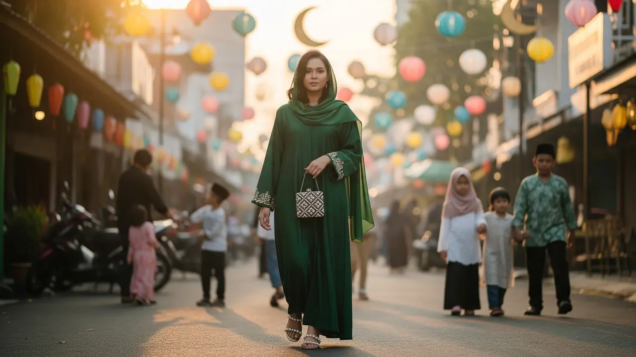 Ilustrasi Inspirasi Dress Hari Raya/Gemini AI