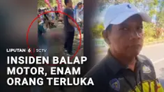 Ajang balap motor di Kabupaten Muna, Sulawesi Tenggara, Minggu sore, diwarnai insiden terserempetnya sejumlah penonton di sisi lintasan. Akibatnya seorang pembalap beserta lima orang penonton, dibawa ke rumah sakit.