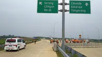 Kementerian Pekerjaan Umum dan Perumahan Rakyat (PUPR) terus mempercepat pembangunan Jalan Tol Serang- Panimbang sepanjang 83,67 Km di Banten. (Dok Kementerian PUPR)