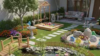 7 Inspirasi Taman Depan Rumah dengan Kolam Ikan Ramah Anak yang Sejuk dan Edukatif untuk Si Kecil
