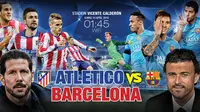 Atletico Madrid vs Barcelona (Liputan6.com/Trie yas)