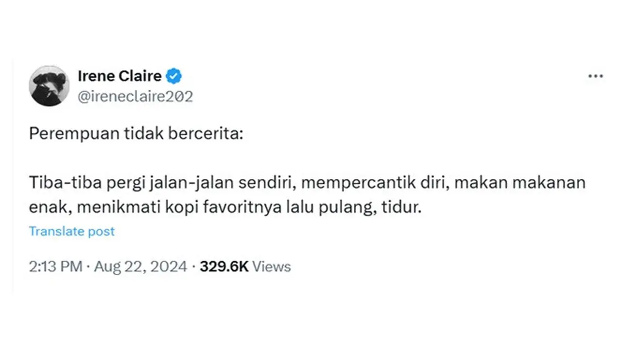 6 Cuitan 'Perempuan Tidak Bercerita' Ini Bikin Angguk Setuju, Banyak yang Relate