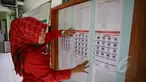 Seorang guru mempersiapkan nomor peserta siswa untuk Ujian Nasional (UN) di SDN 01 Menteng, Jakarta, Minggu (17/5/2015). Pelaksanaan UN SD akan dilakukan pada 18-20 Mei mendatang. (Liputan6.com/Faizal Fanani)