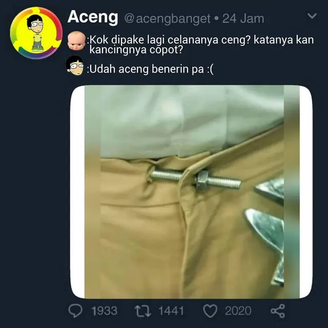 6 Potret Nyeleneh Ikat Pinggang Ini Bikin Tepuk Jidat