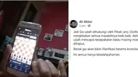 Viral Orang Indonesia Dituduh Curang saat Main Catur. (Sumber: Facebook/ Ali Akbar)