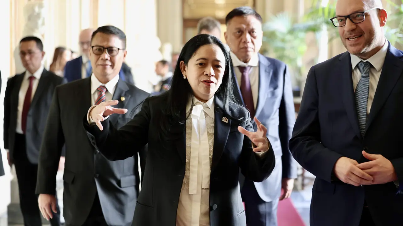 Ketua DPR RI Puan Maharani melakukan pertemuan dengan Ketua Parlemen Italia, Lorenzo Fontana di Gedung Parlemen Italia.