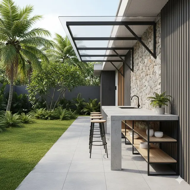 7 Model Dapur Bartender Minimalis, Desain Stylish yang Praktis untuk Rumah Modern 2025