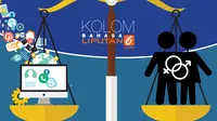 Kolom Bahasa: Media Setara dengan Gender (Liputan6.com/Abdillah)