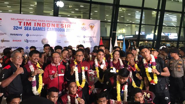 Penyambutan Timnas Indonesia U-22
