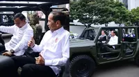 Jokowi disetiri Prabowo naik rantis Maung (Instagram/@jokowi)