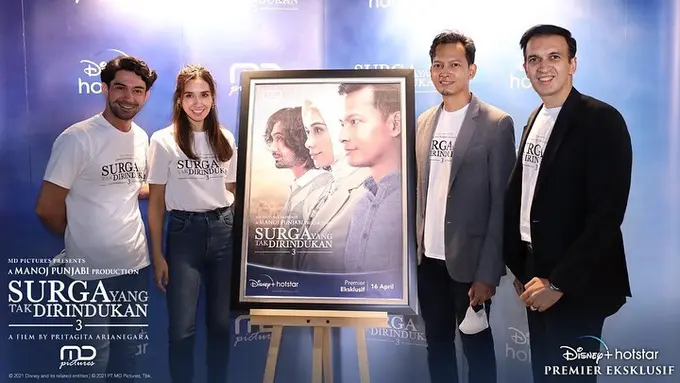 Suasana konferensi pers Surga Yang Tak Dirindukan 3. (Foto: Instagram @mdpictures_official)