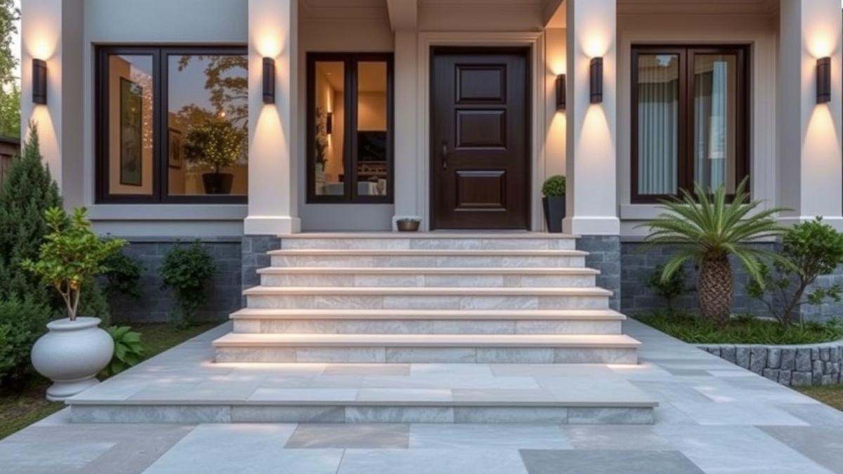 9 Model Anak Tangga Teras Depan Rumah Terbaru 2025, Elegan dan Fungsional