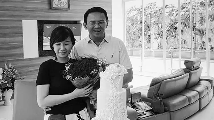 Momen kebersamaan Ahok dan Veronica Tan. Sumber: Instagram Basukibtps