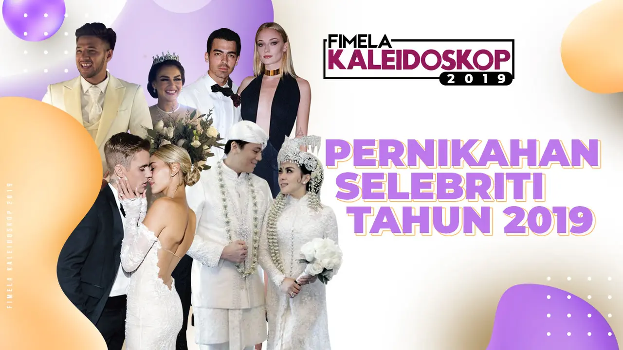 [Fimela] Kaleidoskop 2019: Sederet Pernikahan Selebriti yang Mencuri Perhatian Publik