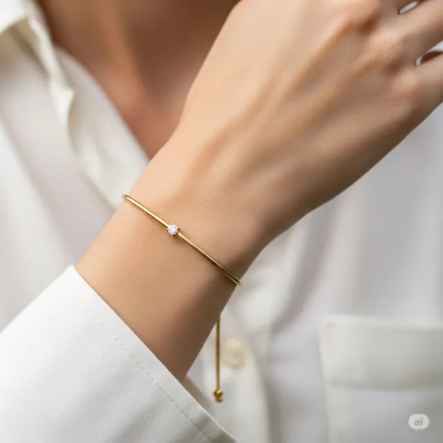 Gelang Berlian Solitaire Serut