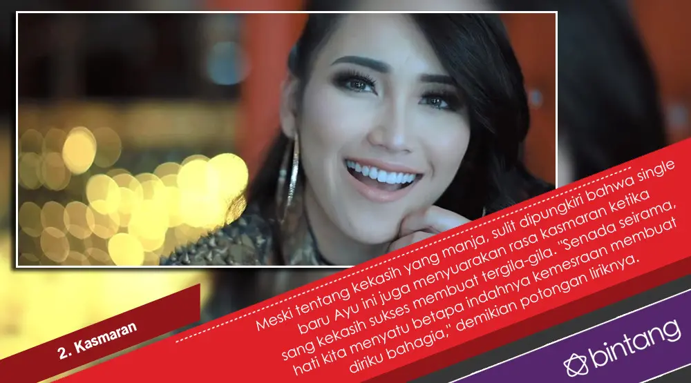 Ayu Ting Ting Kasmaran di Single Baru, Kamu Kamu Kamu. (Foto: YouTube/HITS Records, Desain: Nurman Abdul Hakim/Bintang.com)