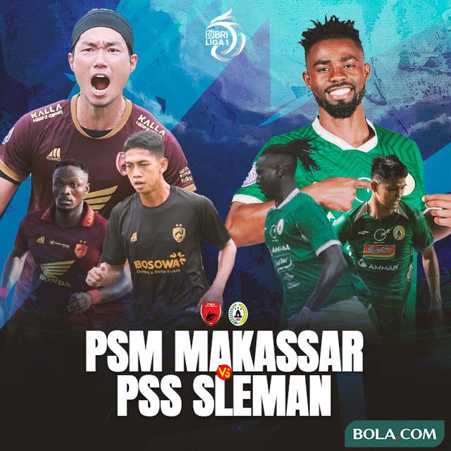 BRI Liga 1 - Duel Antarlini - PSM Makassar Vs PSS Sleman