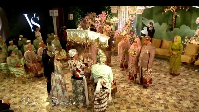 Potret Akad Nikah Vidi Aldiano dan Sheila Dara dengan Adat Sunda (YouTube Vidi Aldiano)