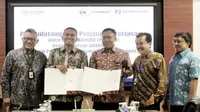 Jamkrindo dan Askrindo bersinergi terkait penjaminan KUR pada Rabu (26/12/2018) (Foto: Dok Istimewa)