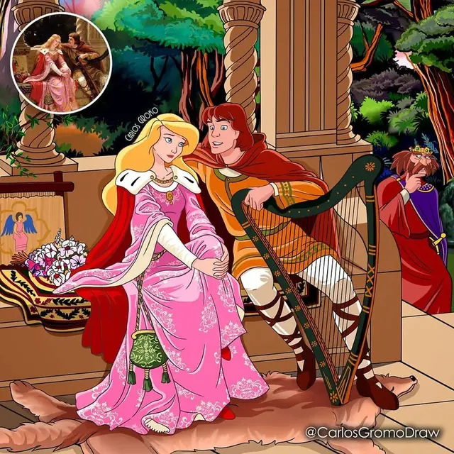 6 Karakter Disney Digambarkan Jadi Mirip Lukisan Terkenal Ini Unik, Bikin Kagum