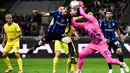 Menjaga peluang juara Serie A musim 2024/2025, I Nerazzurri tampil dominan sejak awal laga. (Nicolo Campo/AFP)