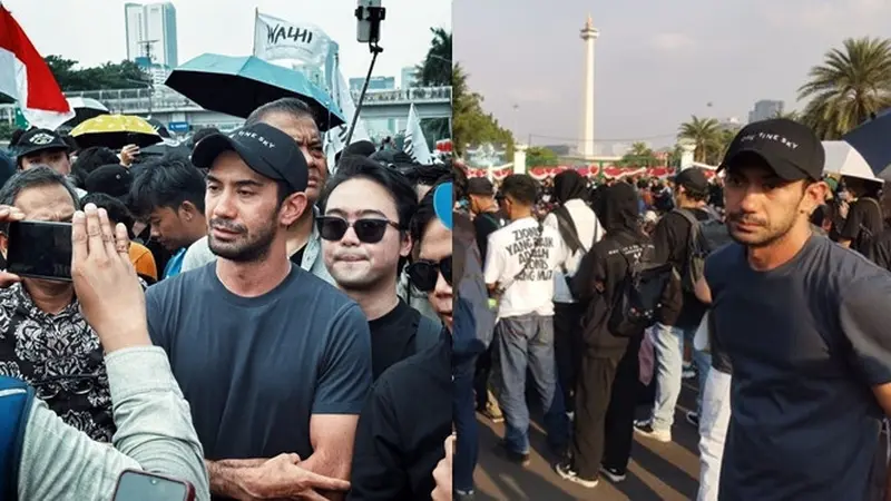 7 Potret Reza Rahadian Usai Ikut Demo Putusan MK, Lanjut Ikut Acara Kamisan di Depan Istana