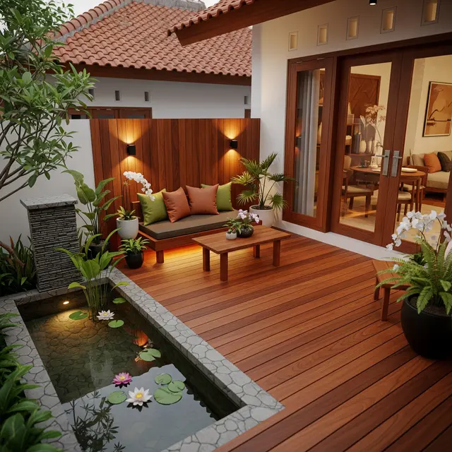 9 Model Teras Kayu yang Bikin Rumah Hangat Paling Dicari 2025, Kombinasi Estetika