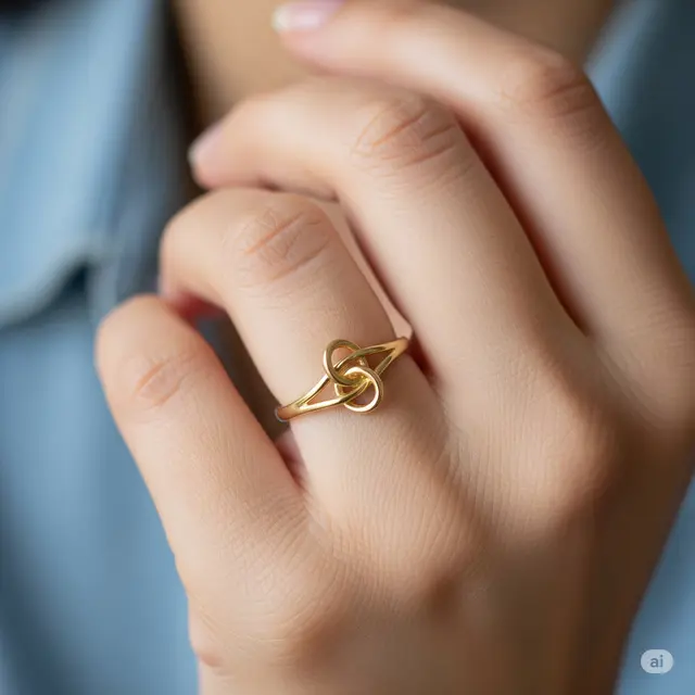 Model Cincin Emas Simple Tapi Mewah. Foto: Gemini