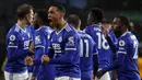 Leicester City, Youri Tielemans diketahui tertarik bergabung ke Liverpool usai memutuskan untuk meninggalkan klub pada musim panas mendatang. Kesepakatannya kemungkinan akan menelan biaya €50 juta. Musim ini, ia telah melakukan 33 penampilan dengan mencetak 7 gol dan 3 assist. (AFP/Geoff Caddick)